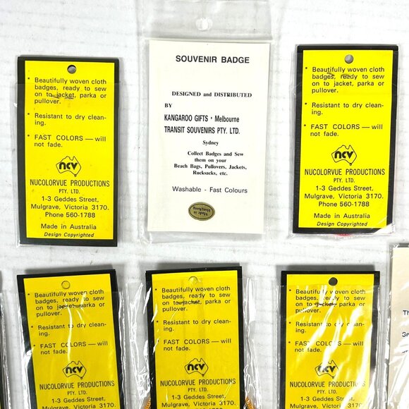 Australia Great Barrier Reef 13 Vtg Woven Badge Patch Lot NSW Cairns Queensland - Picture 9 of 9